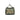 Camouflage duffel bag with top straps and front logo patch panel.