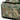 Camouflage duffel bag side panel with large logo and rounded edge trim.
