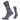 Crew socks in wolf grey with argyle diamond pattern; ribbed cuff and cushioned sole