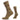 Crew socks in coyote tan with argyle diamond pattern; ribbed cuff and cushioned sole
