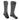 Light gray lightweight merino socks with black ankle logo and dark heel toe