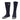Navy lightweight merino socks with light gray heel/toe and geometric ankle patch