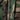 Woodland camouflage jacket front zipper with dark pull tab