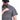 Gray tactical short-sleeve shirt with button front and chest pocket