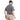 Gray tactical short-sleeve shirt on model, back view with buttoned collar