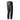 Black climbing pants with zip cargo pockets and drawcord waist