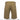 Men's tactical hero shorts, tan, back view with two patch pockets and belt loops.