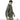 Olive green waterproof parka with hood and side pockets, shown from the side