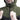 Olive green rain shell jacket hood with center front zipper