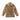 Beige hooded rain shell jacket with full zip front and long sleeves.