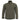 Olive green light softshell jacket with hood, full zip front and side zip pockets