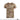 Brown and tan camouflage short-sleeve T-shirt with crew neck