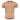 Camel tan crew-neck short-sleeve T-shirt with black collar trim