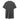 Dark gray short-sleeve henley shirt back with small neck emblem