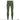 Green long compression pants with dark paneling and centered seam detail