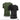 Green and black knitted t-shirts with geometric graphic panels