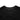 Black knitted t-shirt close-up of crew neckline and textured fabric