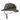 Camouflage jungle hat with wide brim, buttoned front flap, chin strap.