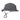 Gray jungle hat with wide brim, front flap, and chin strap cords