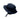 Navy blue jungle hat with wide brim, side flap accents, and chin strap