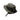 Green jungle hat with wide brim, front utility pocket and chin cord.