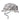 Gray pixel camouflage jungle hat with wide brim and chin strap