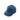 Tactical twill BB cap in blue with front Velcro patch and curved brim