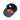 Tactical twill BB cap, dark navy crown with orange interior and curved brim