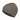Gray wool watch cap with folded cuff and small logo patch