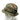 Camouflage bonnie hat with front buckle strap detail and stitched brim edge