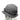 Gray bonnie hat side view with stitched brim and front toggle buckle strap