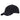 Fleece BB cap in black with curved brim and small front logo patch