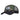 Woodland camo trucker cap with black brim, front Pentagon patch, mesh sides.