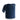 Dark blue neck gaiter, rolled fleece tube with small logo text near bottom.