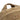 Tan backpack handle and top seam close-up with stitched fabric detail.