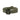 Olive nylon single belt with molded black buckle and stitched webbing strap