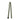 Olive nylon belt strap with metal keeper buckle end, straight-on view