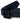 Navy nylon belt with black adjustable buckle and textured webbing, close-up