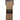 Tan nylon belt strap with woven texture and fabric composition label, 100% nylon