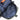 Nylon utility pouch interior pocket with mesh panel and zipper, dark blue