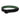 Two-tone nylon belt with black webbing and olive inner strap, square buckle