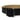 Two-tone nylon belt with black webbing and tan inner strap, square buckle close-up