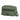 Utility pouch in dark green with front webbing strip and zipper with pull