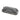 Cinder grey mesh zip pouch with curved shape and zipper pull tab