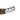 Tan braided tactical survival bracelet bar with three holes and engraved logo, side view.