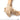 Coyote short cuff pilot gloves, close-up side view with stitched wrist and palm