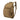 25L tactical backpack in tan with front zip pocket and padded shoulder strap