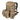 Coyote 35L tactical backpack with front flap and webbing buckles on side pockets.