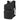 25L tactical backpack in black, front pouch, MOLLE webbing, mesh back panel, carry handle