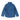 Blue hurricane rain jacket, full back view with hood and button-front closure